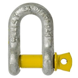 SHACKLE-YELLOW PIN ALLOY 1.00T (30PCE) SHAKDEE10X11Y/P