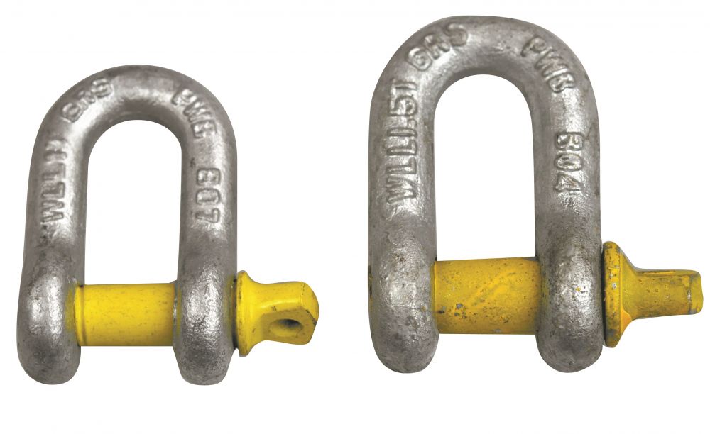 SHACKLE-YELLOW PIN ALLOY 1.00T SHAKDEE10X11Y/P